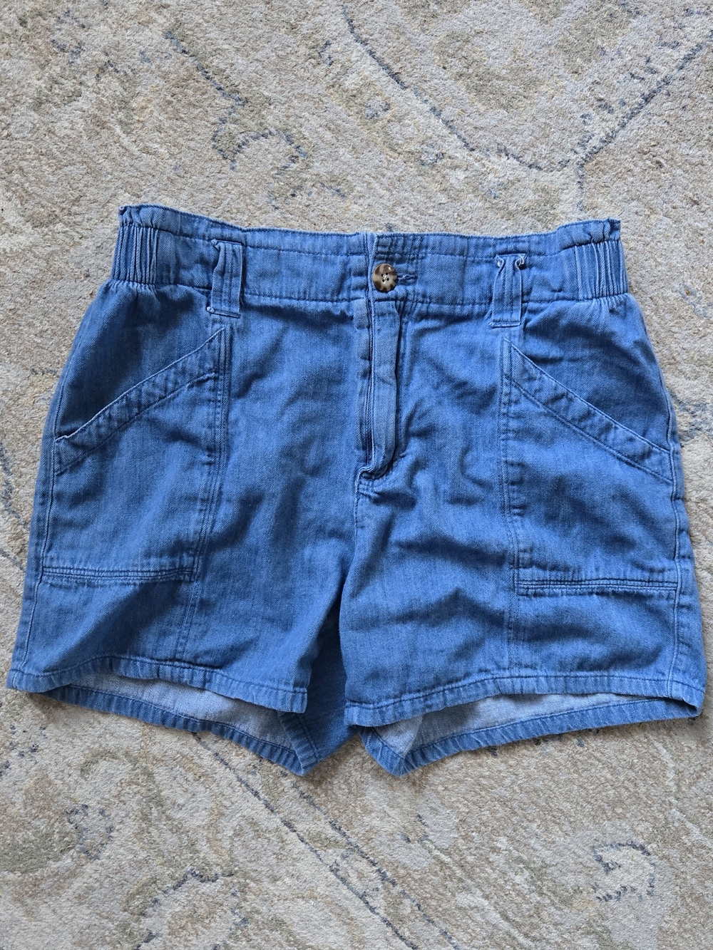100% Cotton Old Navy Casual Denim-Look Shorts